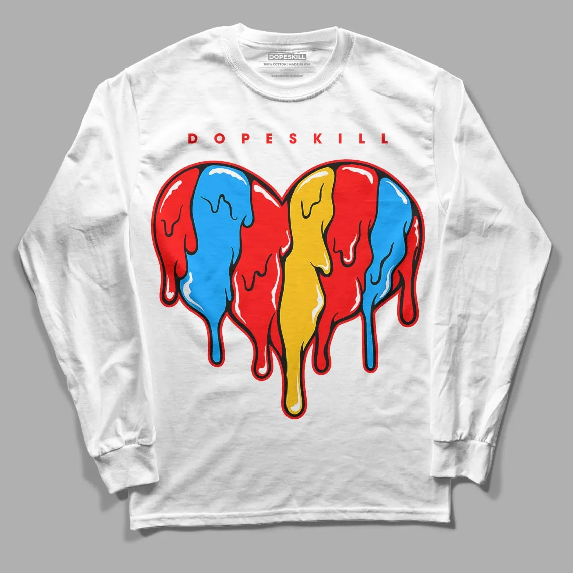 Fruity Pebbles Dunks DopeSkill Long Sleeve T-Shirt Slime Drip Heart Graphic sold by DopeSkill