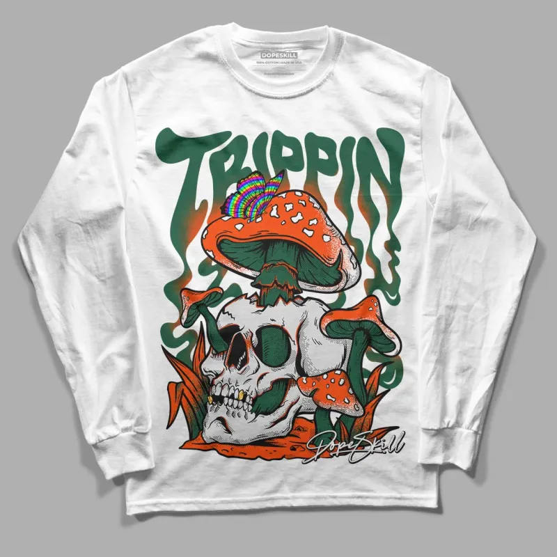 Dunk Low Team Dark Green Orange DopeSkill Long Sleeve T-Shirt Trippin Graphic sold by DopeSkill