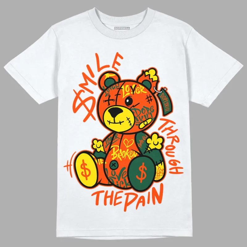 Dunk Low Team Dark Green Orange DopeSkill T-Shirt Smile Through The Pain Graphic sold by DopeSkill