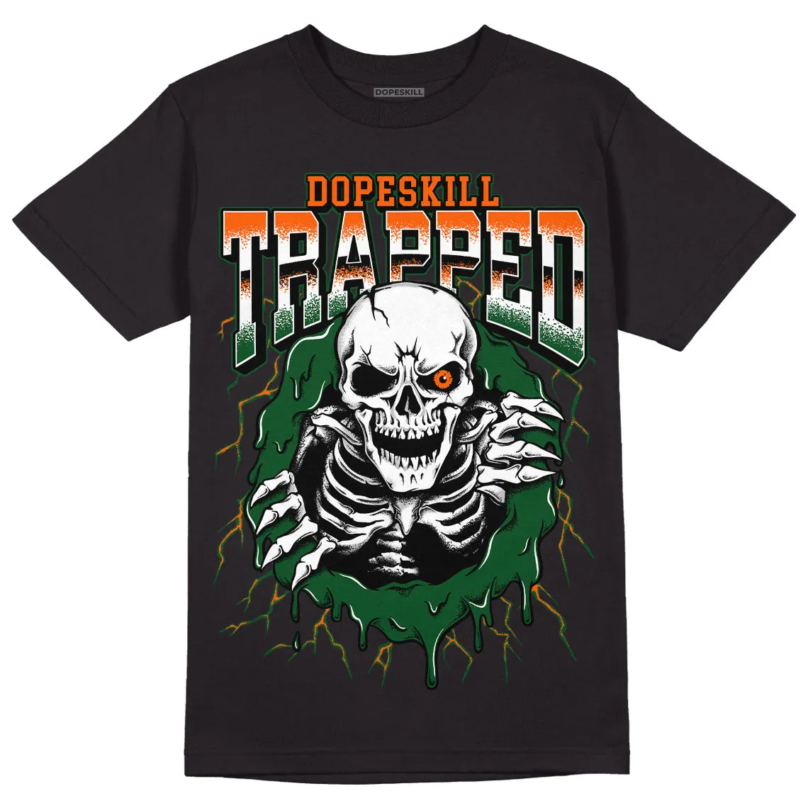 Dunk Low Team Dark Green Orange DopeSkill T-Shirt Trapped Halloween Graphic sold by DopeSkill product image thumbnail 2
