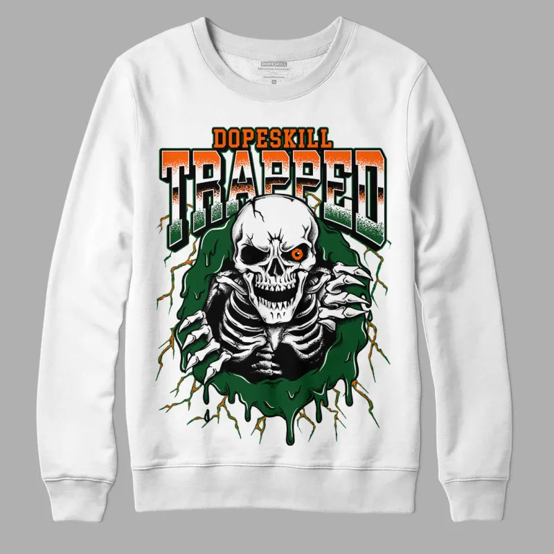 Dunk Low Team Dark Green Orange DopeSkill Sweatshirt Trapped Halloween Graphic sold by DopeSkill