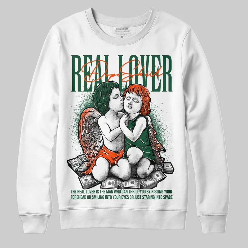 Dunk Low Team Dark Green Orange DopeSkill Sweatshirt Real Lover Graphic sold by DopeSkill