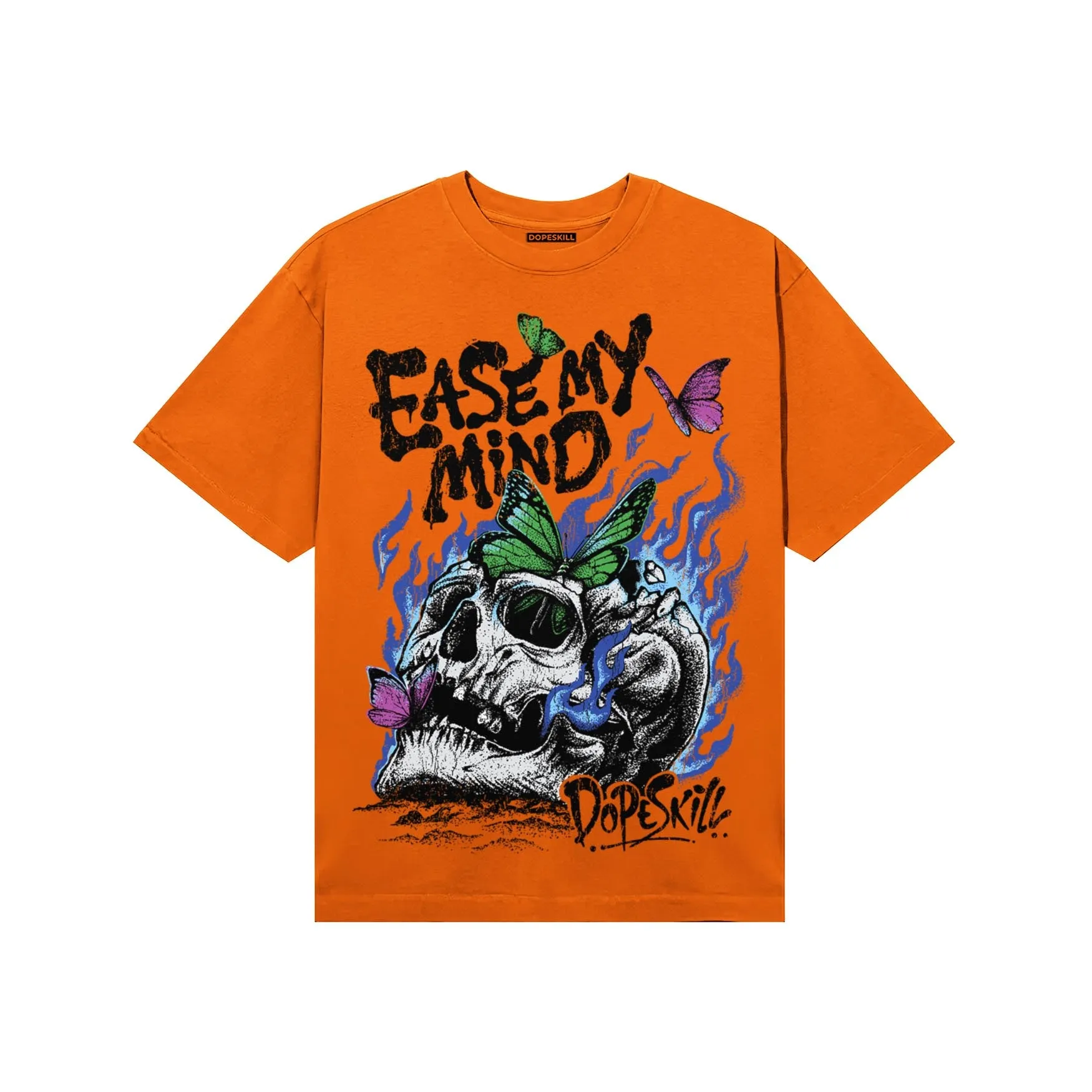 Orange Black White DopeSkill T-Shirt Ease My Mind Graphic sold by DopeSkill product image thumbnail 3