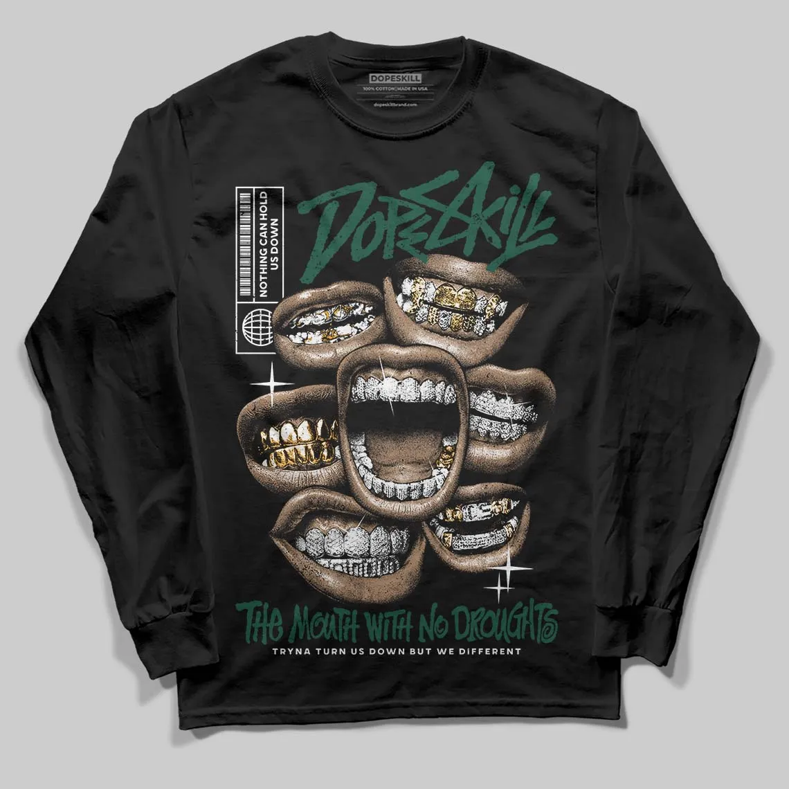 OG “Fir” 1s DopeSkill Long Sleeve T-Shirt The Mouth With No Droughts Graphic sold by DopeSkill product image thumbnail 2