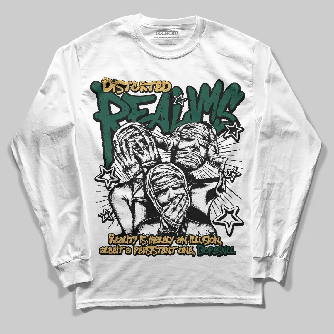 OG “Fir” 1s DopeSkill Long Sleeve T-Shirt Distorted Realms Graphic sold by DopeSkill