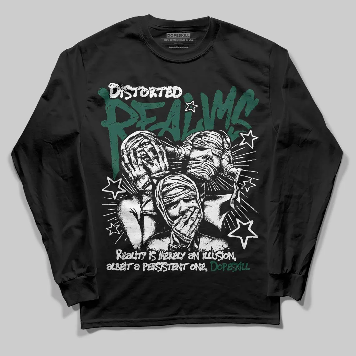 OG “Fir” 1s DopeSkill Long Sleeve T-Shirt Distorted Realms Graphic sold by DopeSkill product image thumbnail 2
