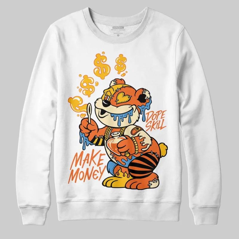 Orange Black White DopeSkill Sweatshirt Make Money Graphic sold by DopeSkill