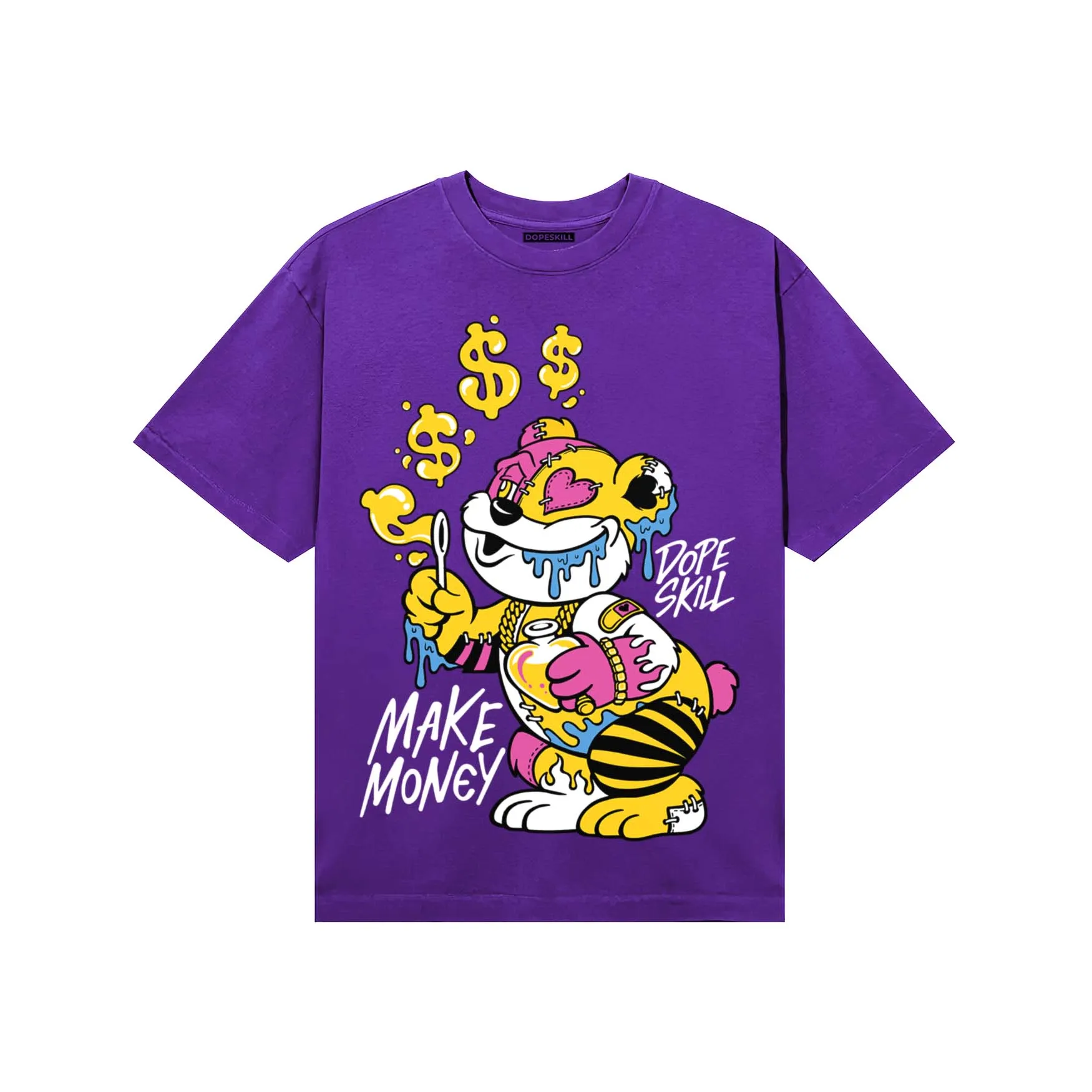 PURPLE Collection DopeSkill T-Shirt Make Money Graphic sold by DopeSkill product image thumbnail 3