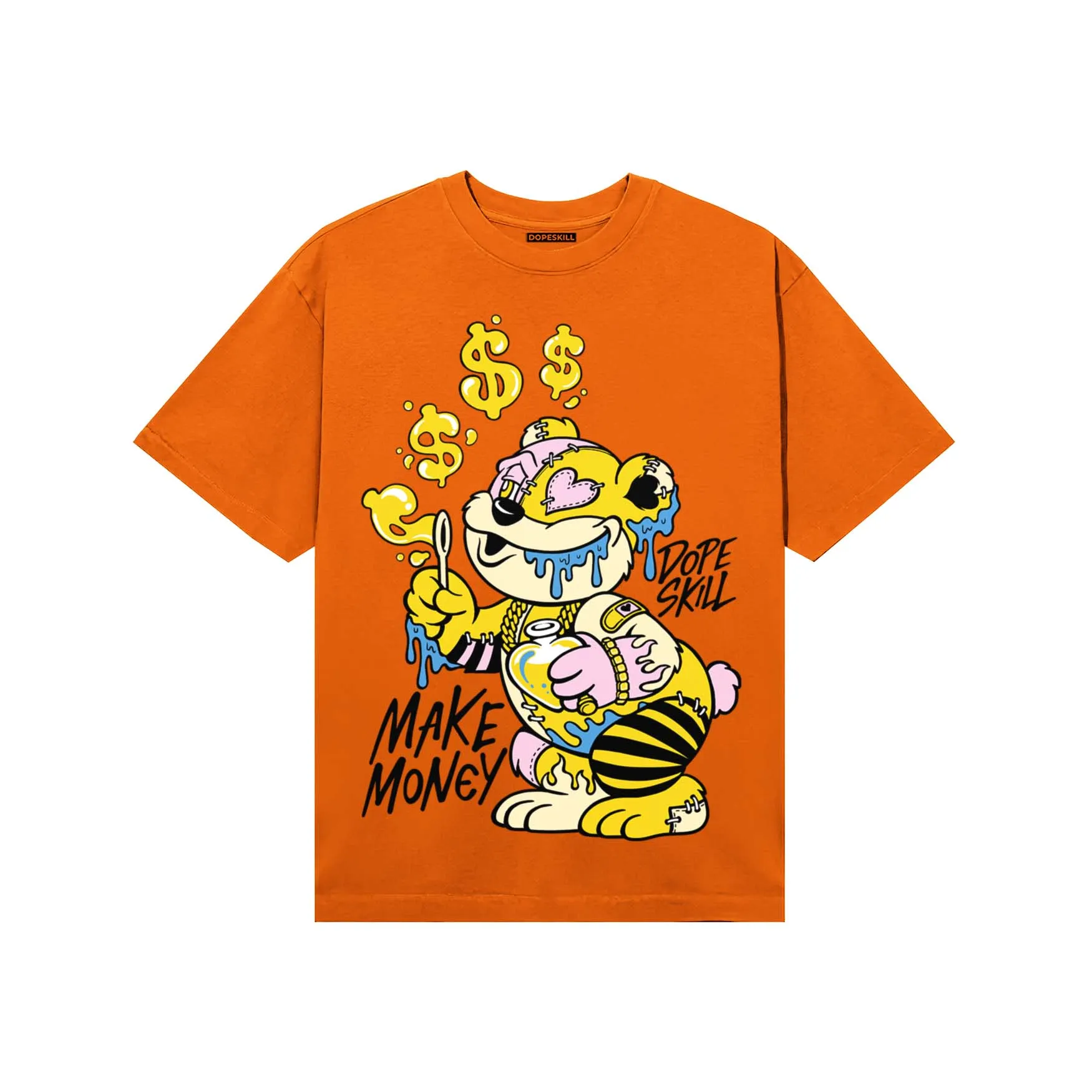 Orange Black White DopeSkill T-Shirt Make Money Graphic sold by DopeSkill product image thumbnail 3