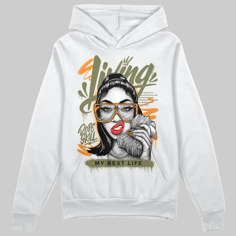 Olive Collection DopeSkill Hoodie Sweatshirt Living My Best Life Graphic sold by DopeSkill