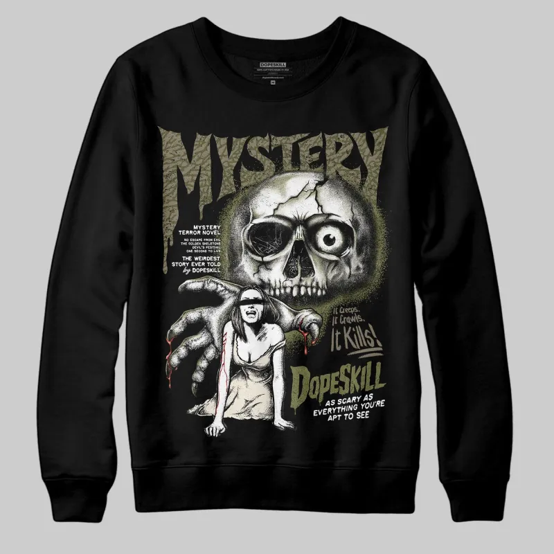 Medium Olive 3s DopeSkill Sweatshirt Mystery Ghostly Grasp Graphic sold by DopeSkill