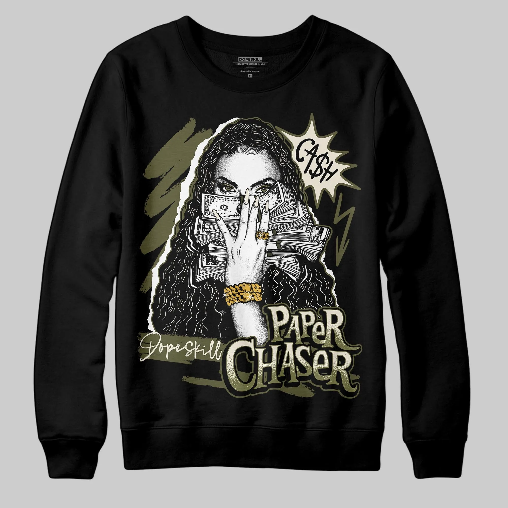 Medium Olive 3s DopeSkill Sweatshirt NPC Graphic sold by DopeSkill