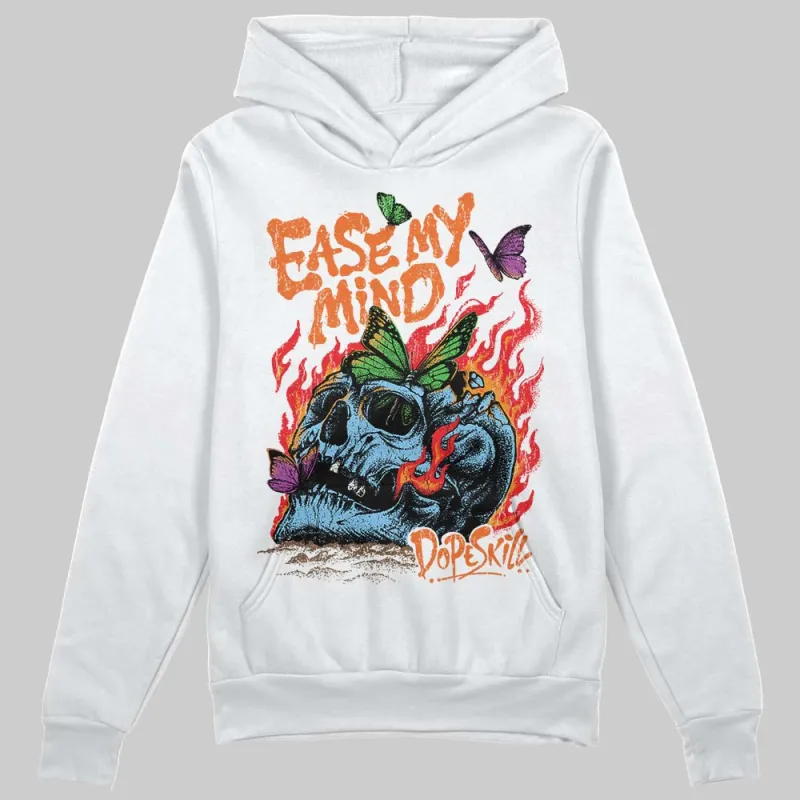 Orange Black White DopeSkill Hoodie Sweatshirt Ease My Mind Graphic sold by DopeSkill