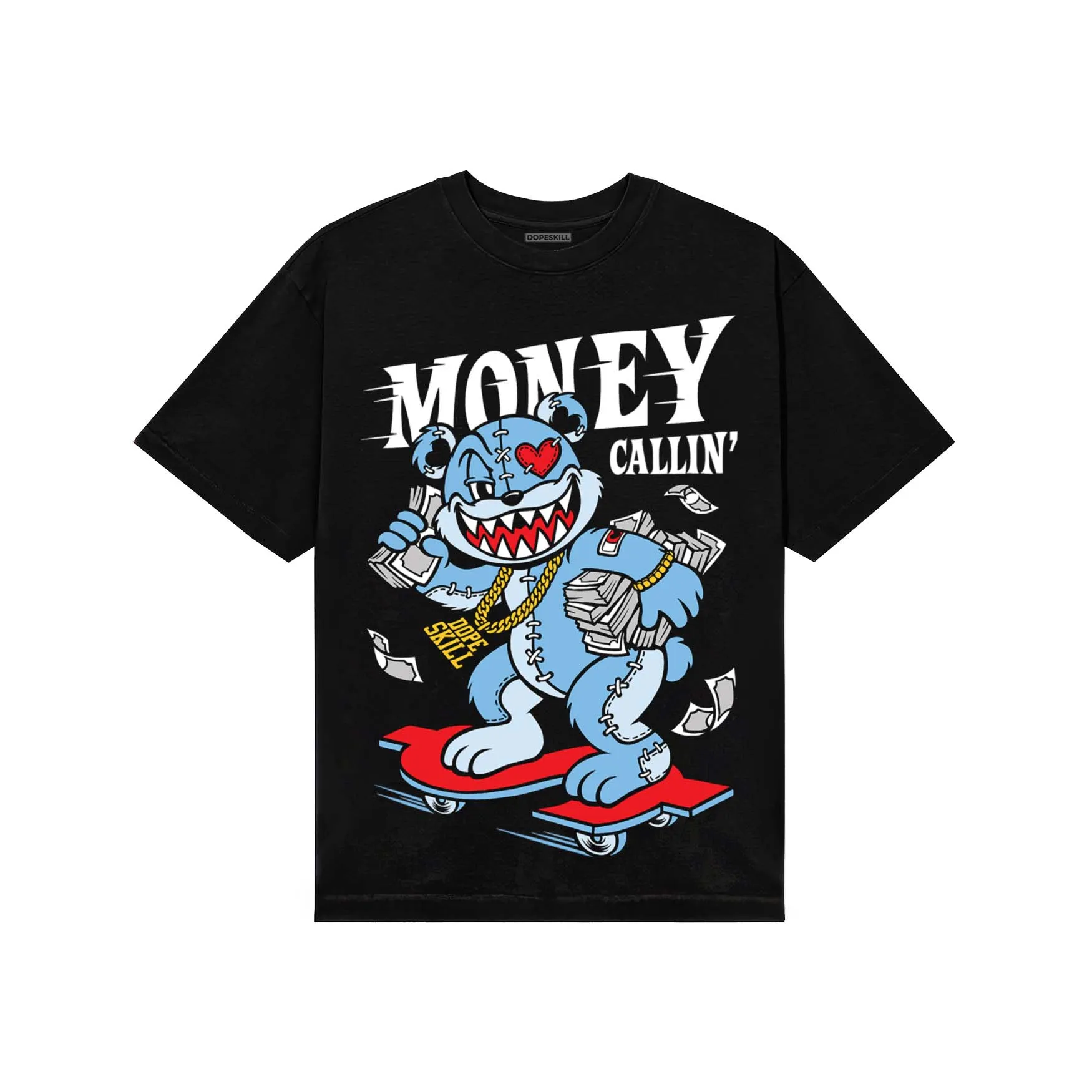 University Blue Collection DopeSkill T-Shirt Money Callin' Graphic sold by DopeSkill product image thumbnail 2