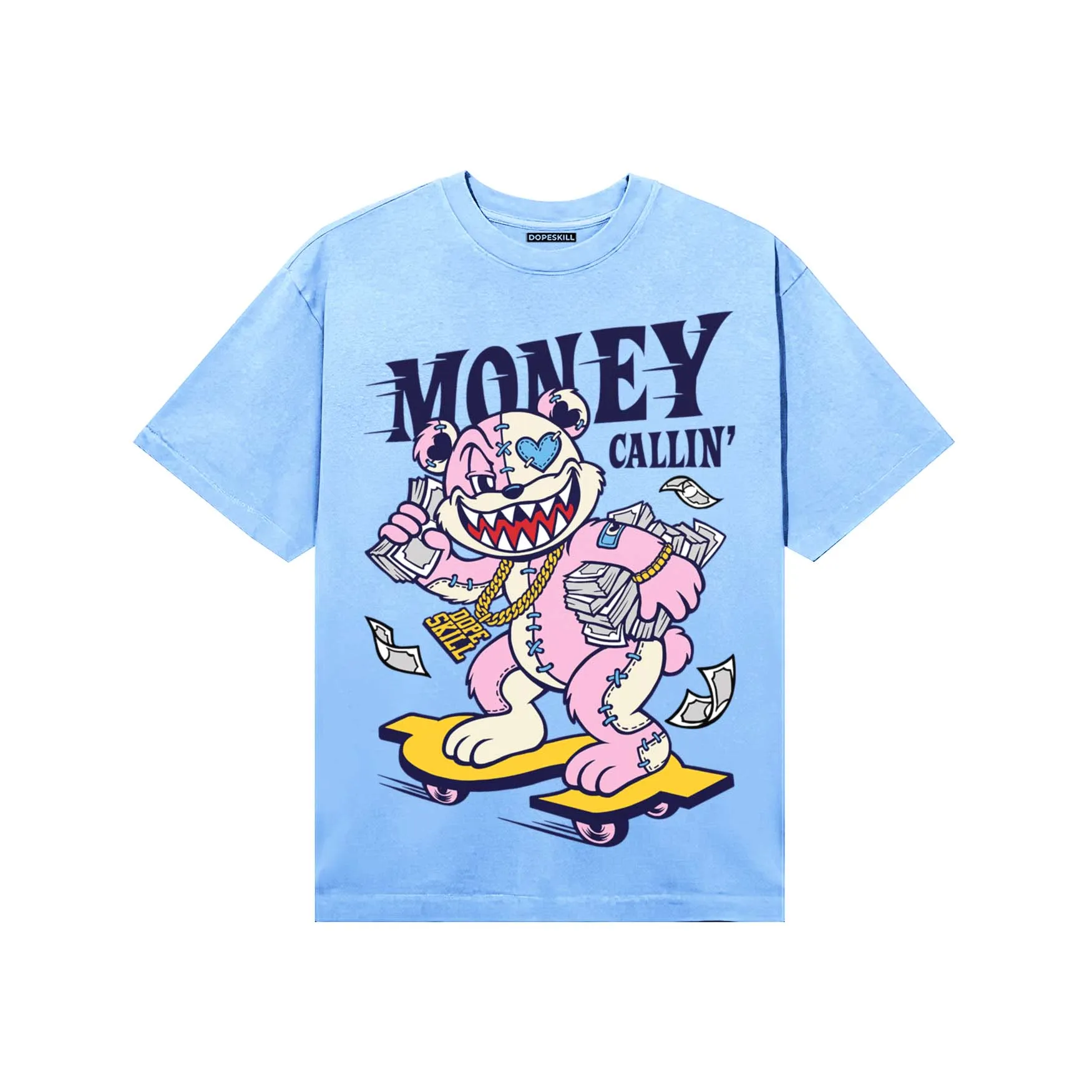 University Blue Collection DopeSkill T-Shirt Money Callin' Graphic sold by DopeSkill product image thumbnail 3