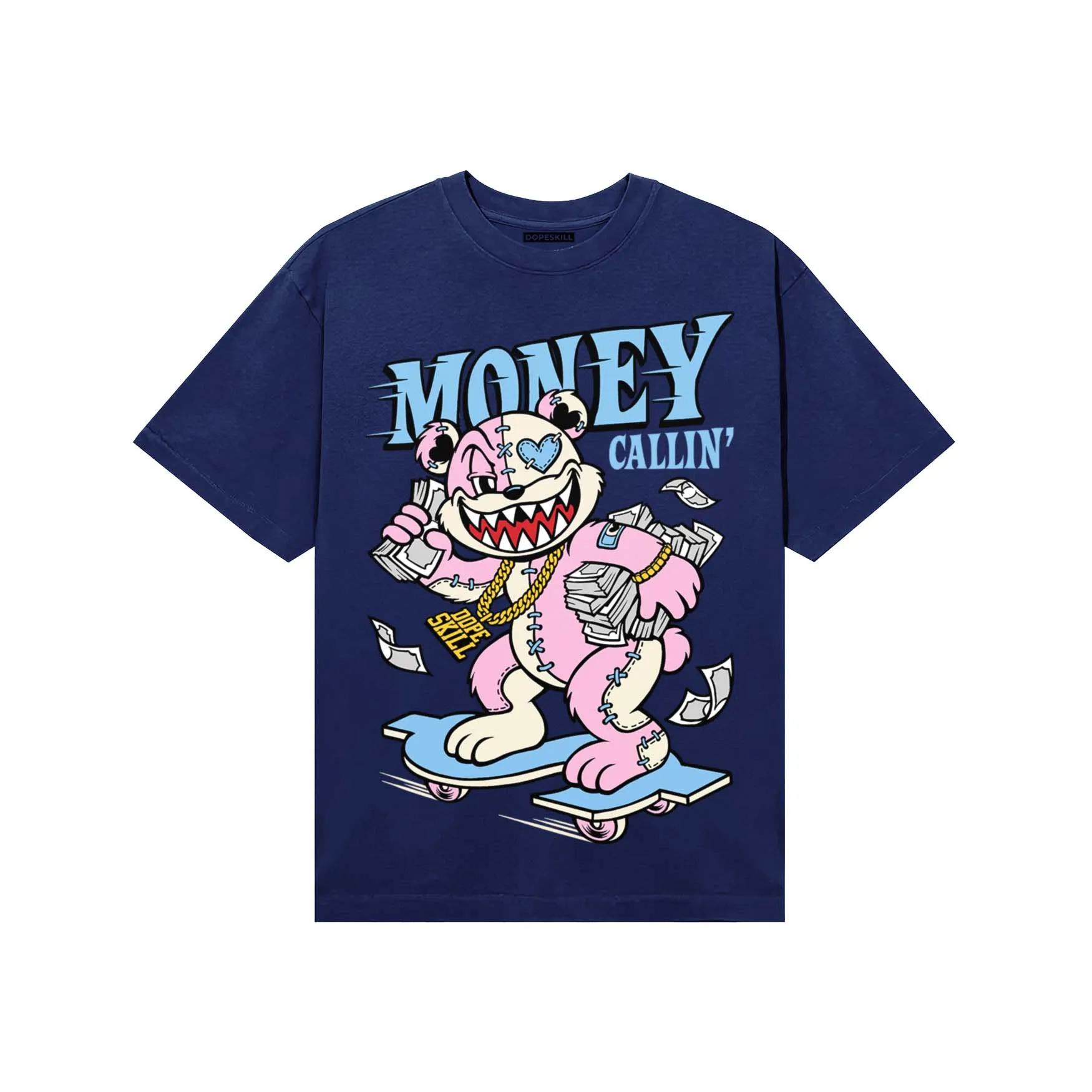 University Blue Collection DopeSkill T-Shirt Money Callin' Graphic sold by DopeSkill product image thumbnail 4