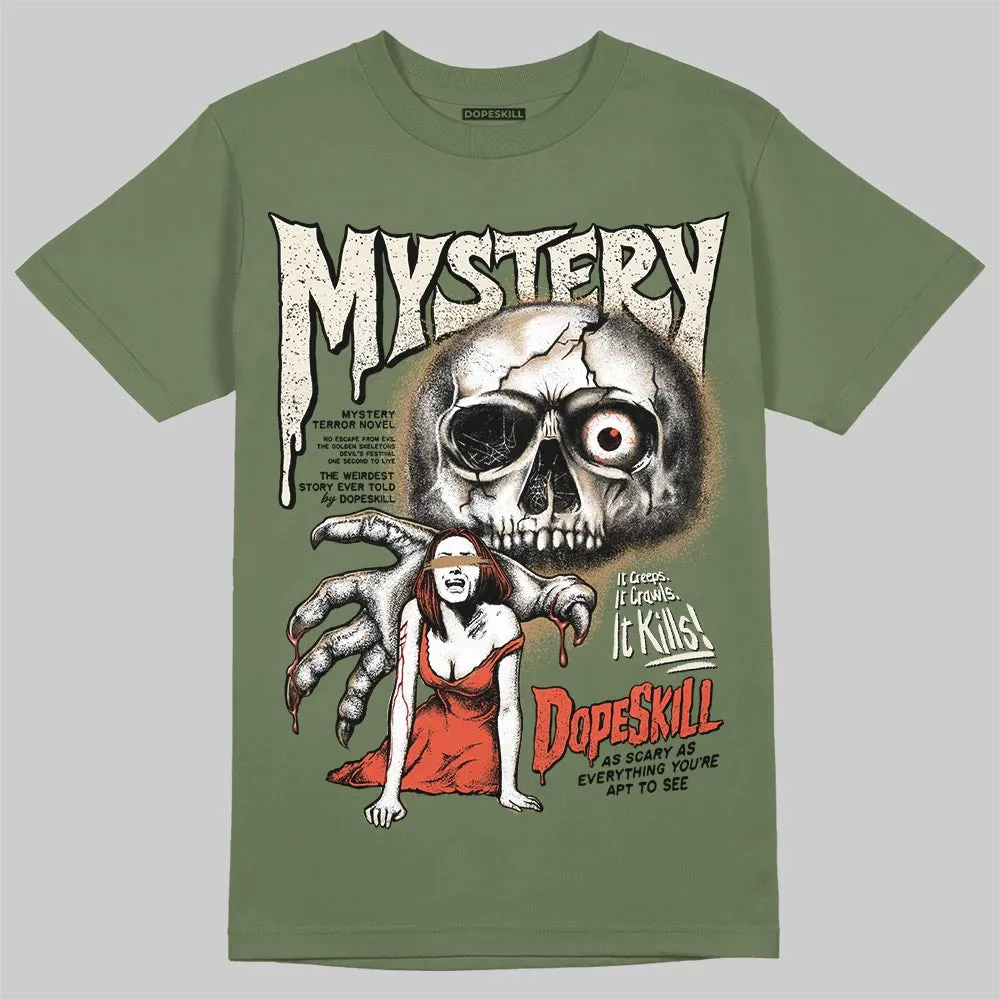 Medium Olive 3s DopeSkill T-Shirt Mystery Ghostly Grasp Graphic sold by DopeSkill product image thumbnail 3