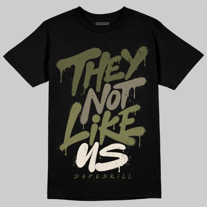 Medium Olive 3s DopeSkill T-Shirt They Not Like Us Graphic sold by DopeSkill