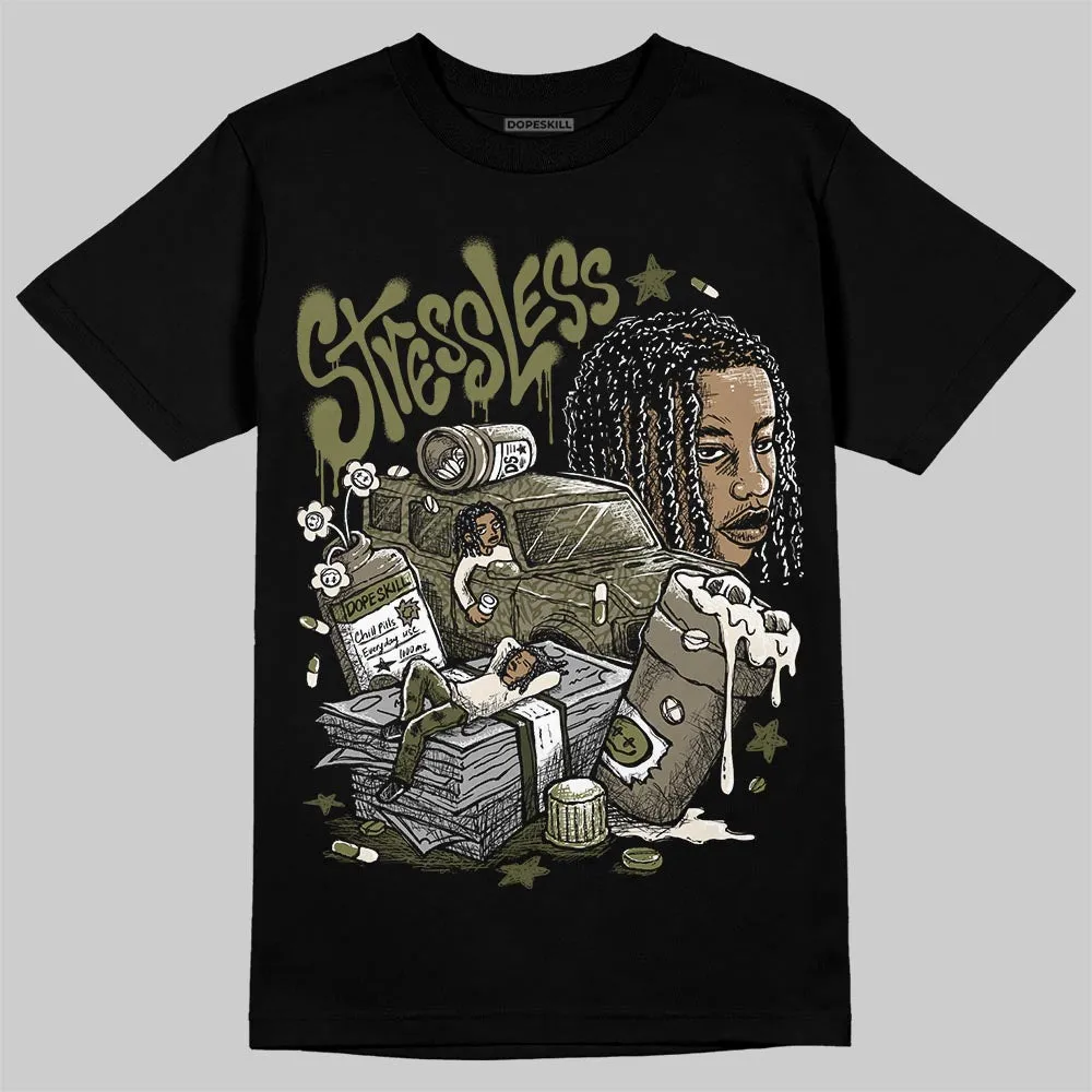 Medium Olive 3s DopeSkill T-Shirt Stressless Graphic sold by DopeSkill