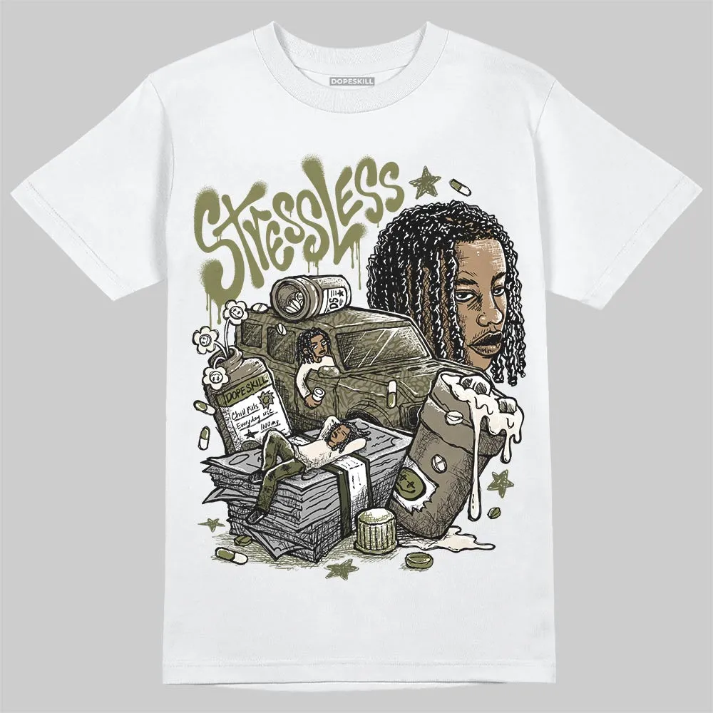 Medium Olive 3s DopeSkill T-Shirt Stressless Graphic sold by DopeSkill product image thumbnail 2
