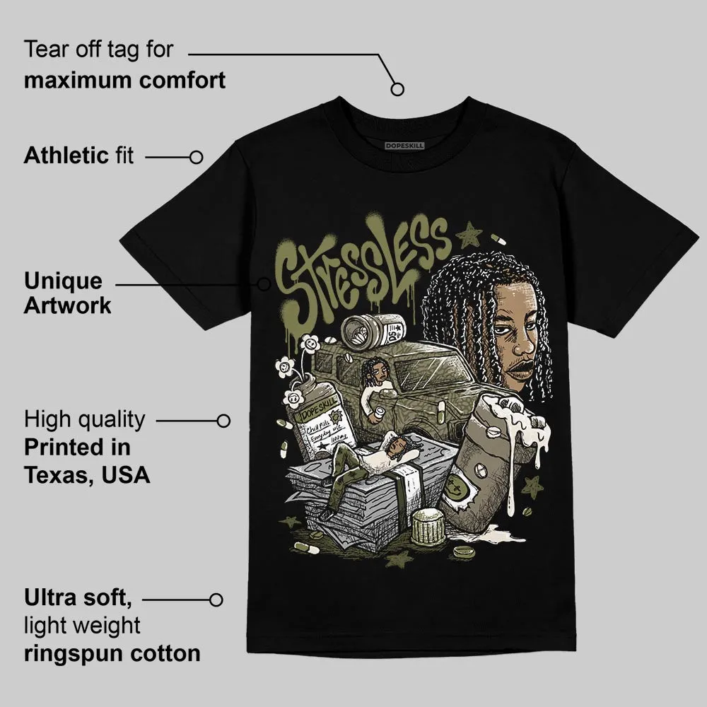 Medium Olive 3s DopeSkill T-Shirt Stressless Graphic sold by DopeSkill product image thumbnail 4