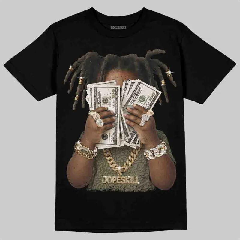 Medium Olive 3s DopeSkill T-Shirt Rich Youth Graphic sold by DopeSkill