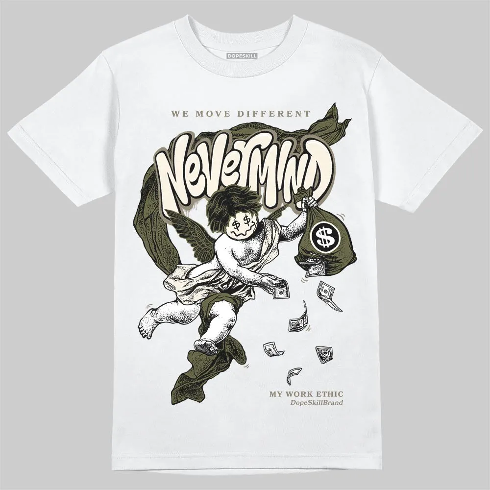 Medium Olive 3s DopeSkill T-Shirt Nevermind Graphic sold by DopeSkill product image thumbnail 2