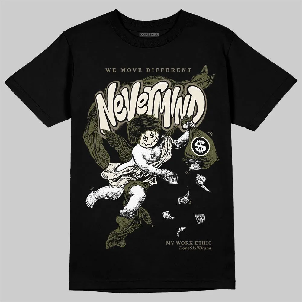 Medium Olive 3s DopeSkill T-Shirt Nevermind Graphic sold by DopeSkill