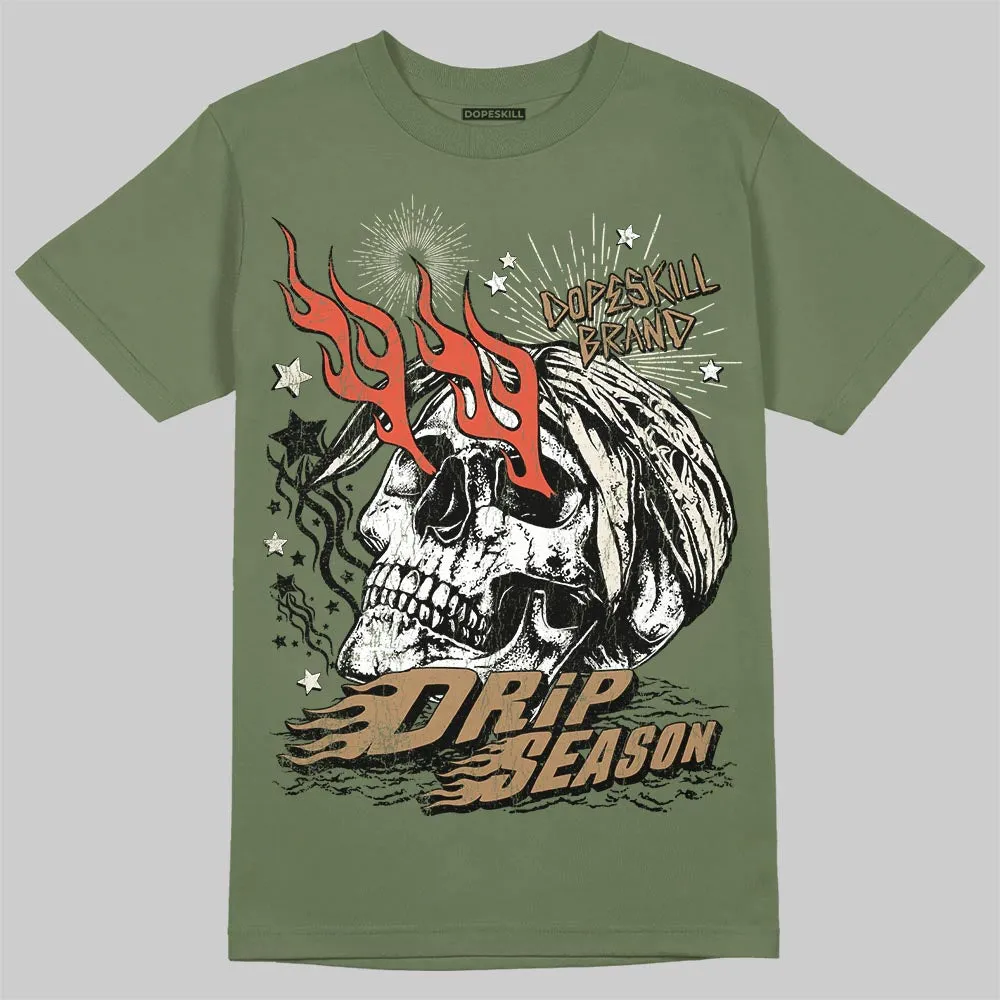 Medium Olive 3s DopeSkill T-Shirt Drip Season Graphic sold by DopeSkill product image thumbnail 3