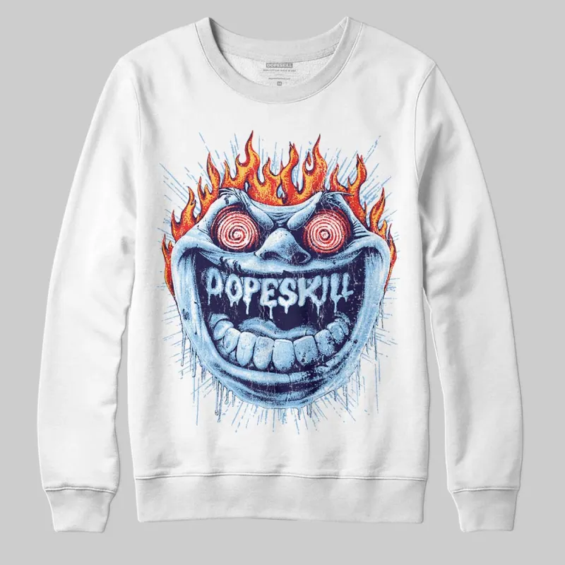 University Blue Collection DopeSkill Sweatshirt Hellfire Graphic made by DopeSkill