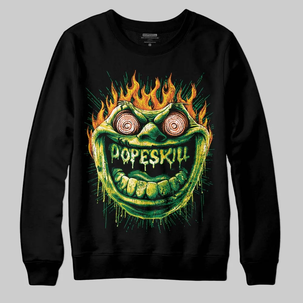 Green Collection DopeSkill Sweatshirt Hellfire Graphic sold by DopeSkill product image thumbnail 2
