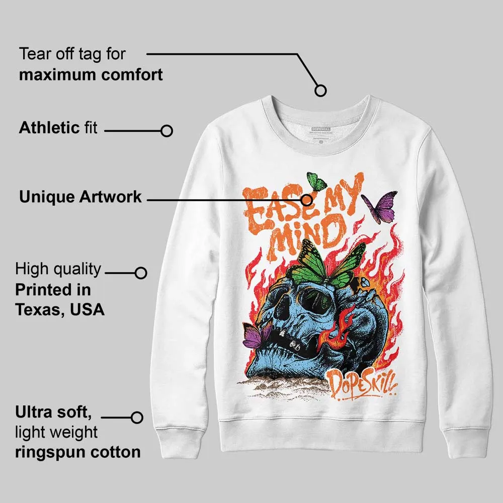 Orange Black White DopeSkill Sweatshirt Ease My Mind Graphic sold by DopeSkill product image thumbnail 3