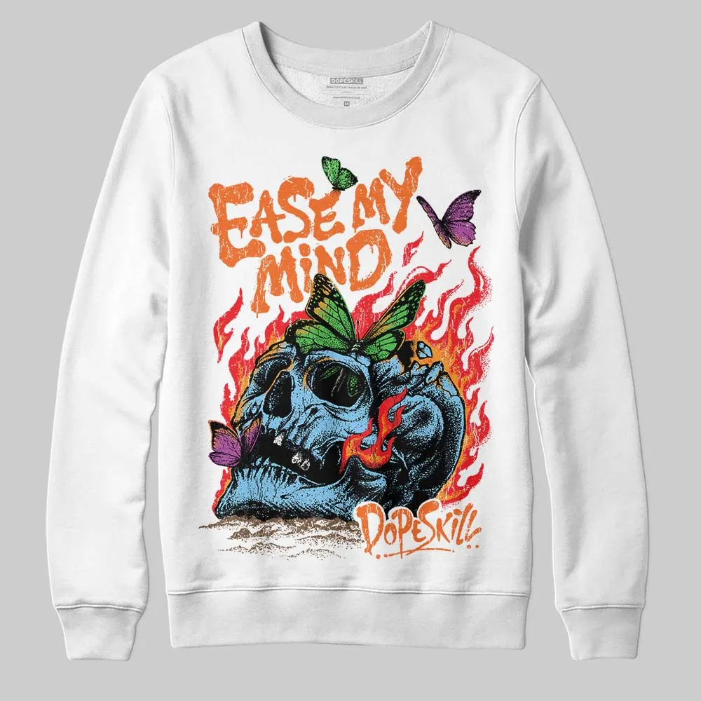 Orange Black White DopeSkill Sweatshirt Ease My Mind Graphic sold by DopeSkill