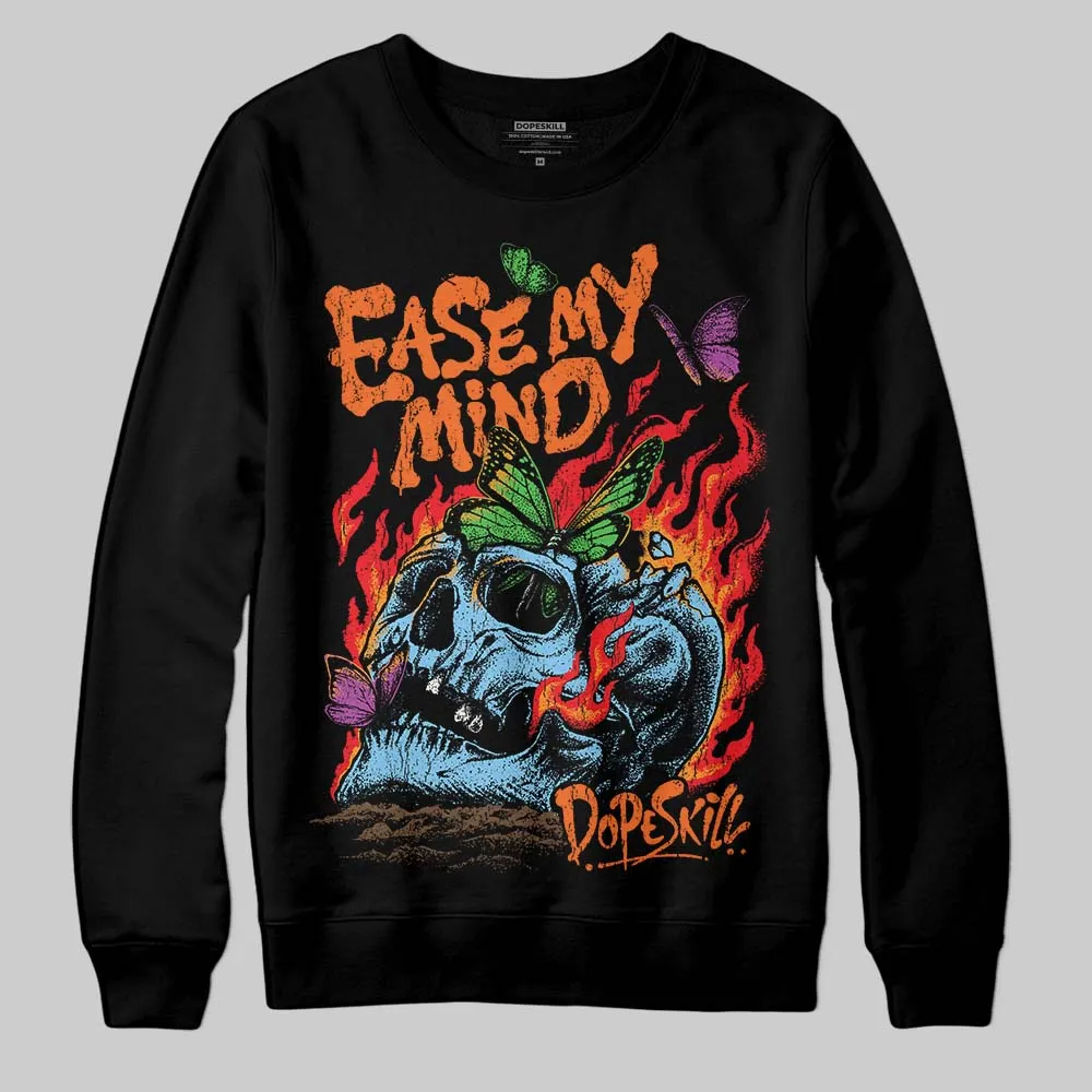 Orange Black White DopeSkill Sweatshirt Ease My Mind Graphic sold by DopeSkill product image thumbnail 2