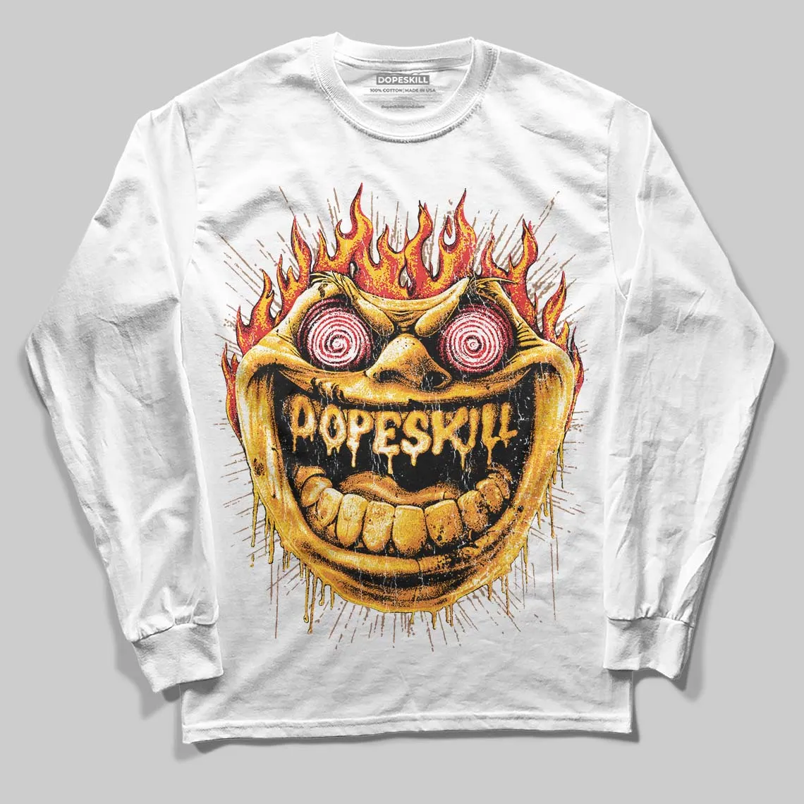 Yellow Collection DopeSkill Long Sleeve T-Shirt Hellfire Graphic sold by DopeSkill product image thumbnail 2