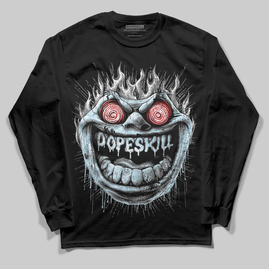 Grey Collection DopeSkill Long Sleeve T-Shirt Hellfire Graphic sold by DopeSkill product image thumbnail 2