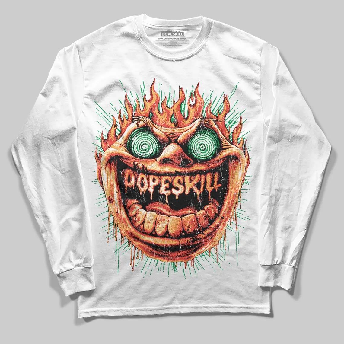 Black and White Collection DopeSkill Long Sleeve T-Shirt Hellfire Graphic sold by DopeSkill product image thumbnail 2