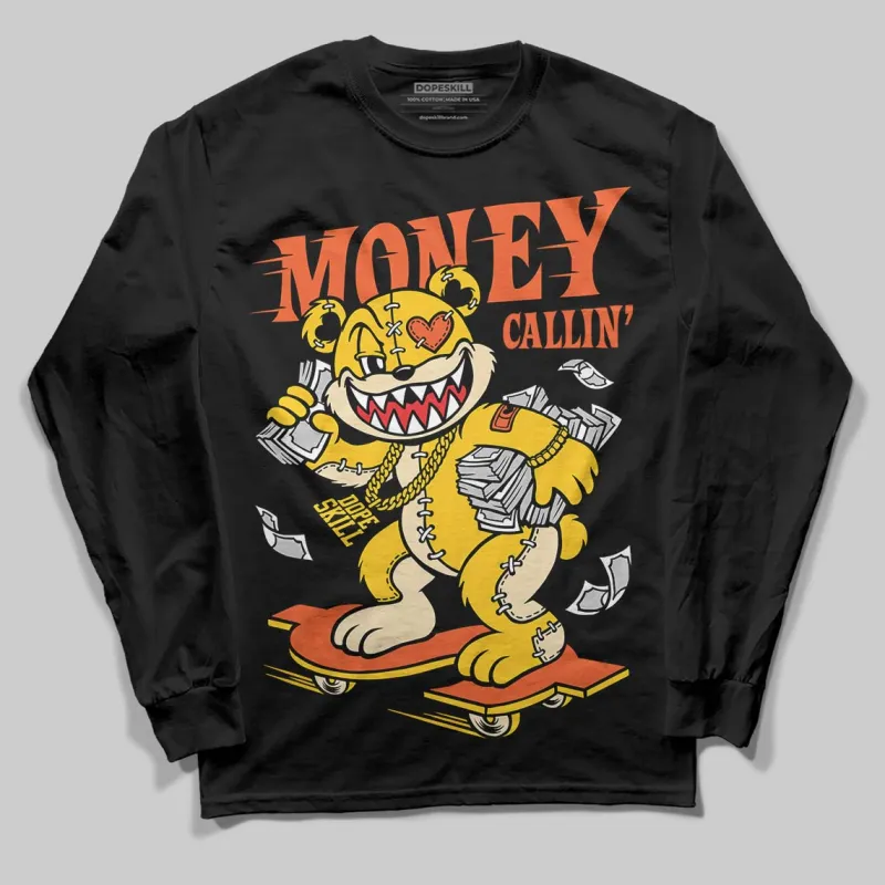 Yellow Collection DopeSkill Long Sleeve T-Shirt Money Callin' Graphic sold by DopeSkill