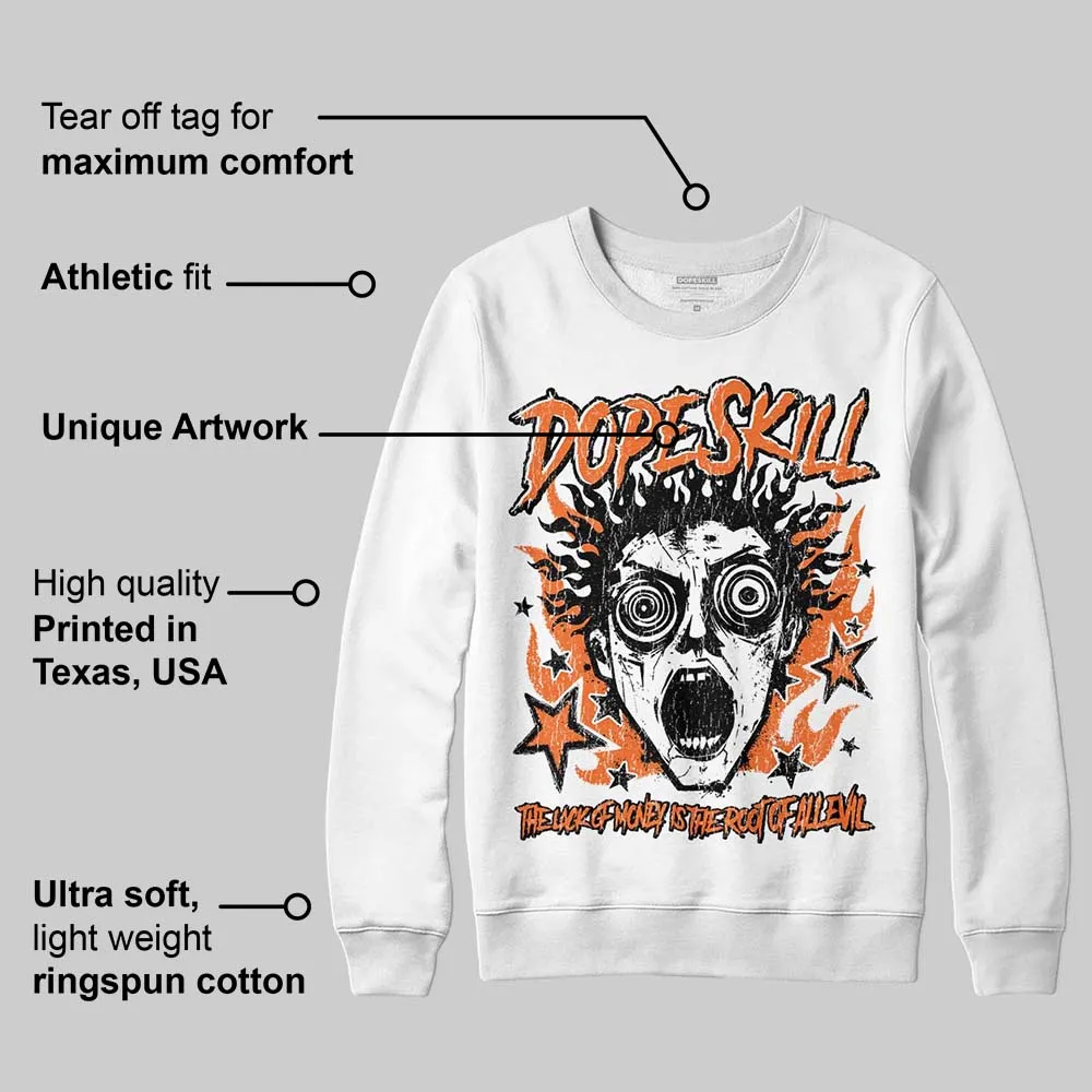 Orange Black White DopeSkill Sweatshirt Root of Evil Graphic sold by DopeSkill product image thumbnail 3