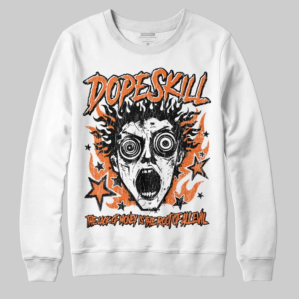 Orange Black White DopeSkill Sweatshirt Root of Evil Graphic sold by DopeSkill