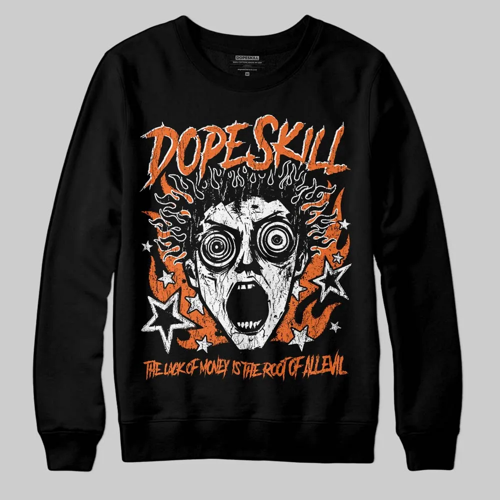 Orange Black White DopeSkill Sweatshirt Root of Evil Graphic sold by DopeSkill product image thumbnail 2