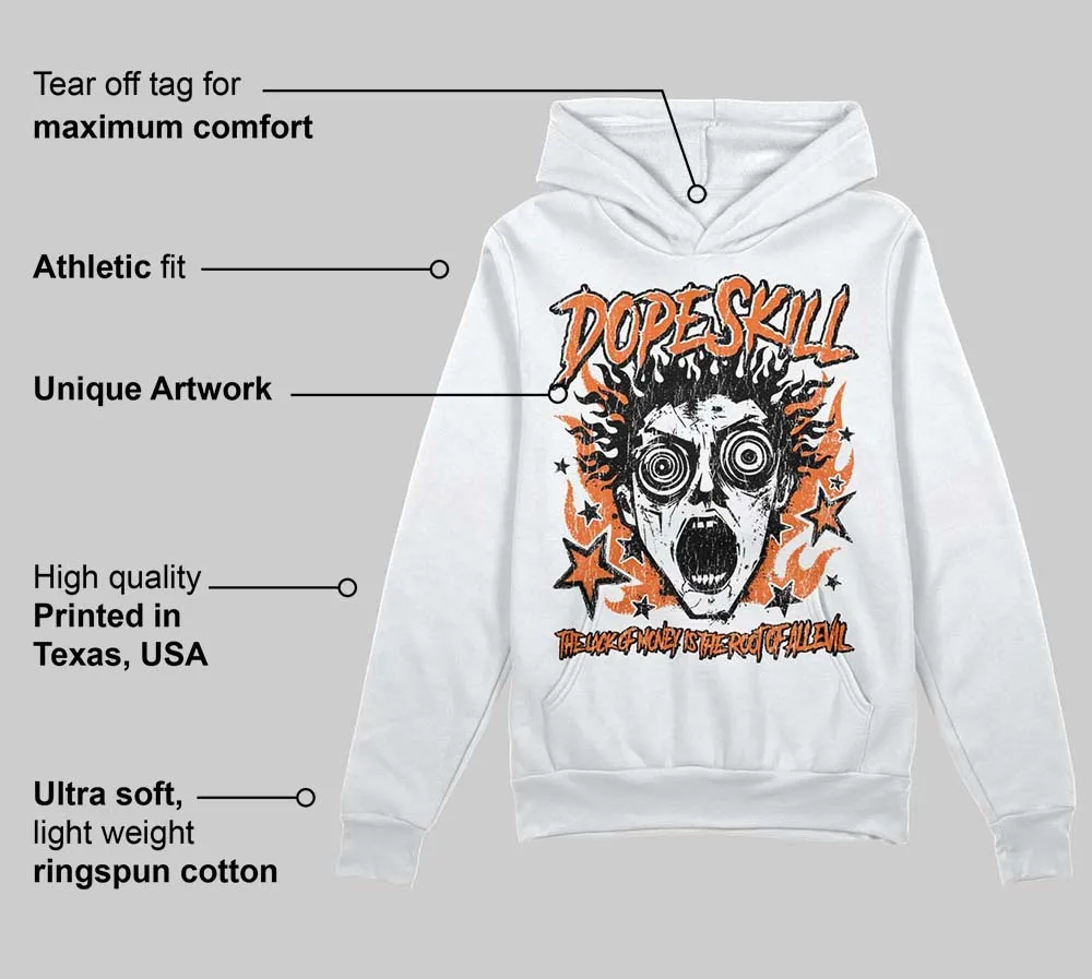 Orange Black White DopeSkill Hoodie Sweatshirt Root of Evil Graphic sold by DopeSkill product image thumbnail 3