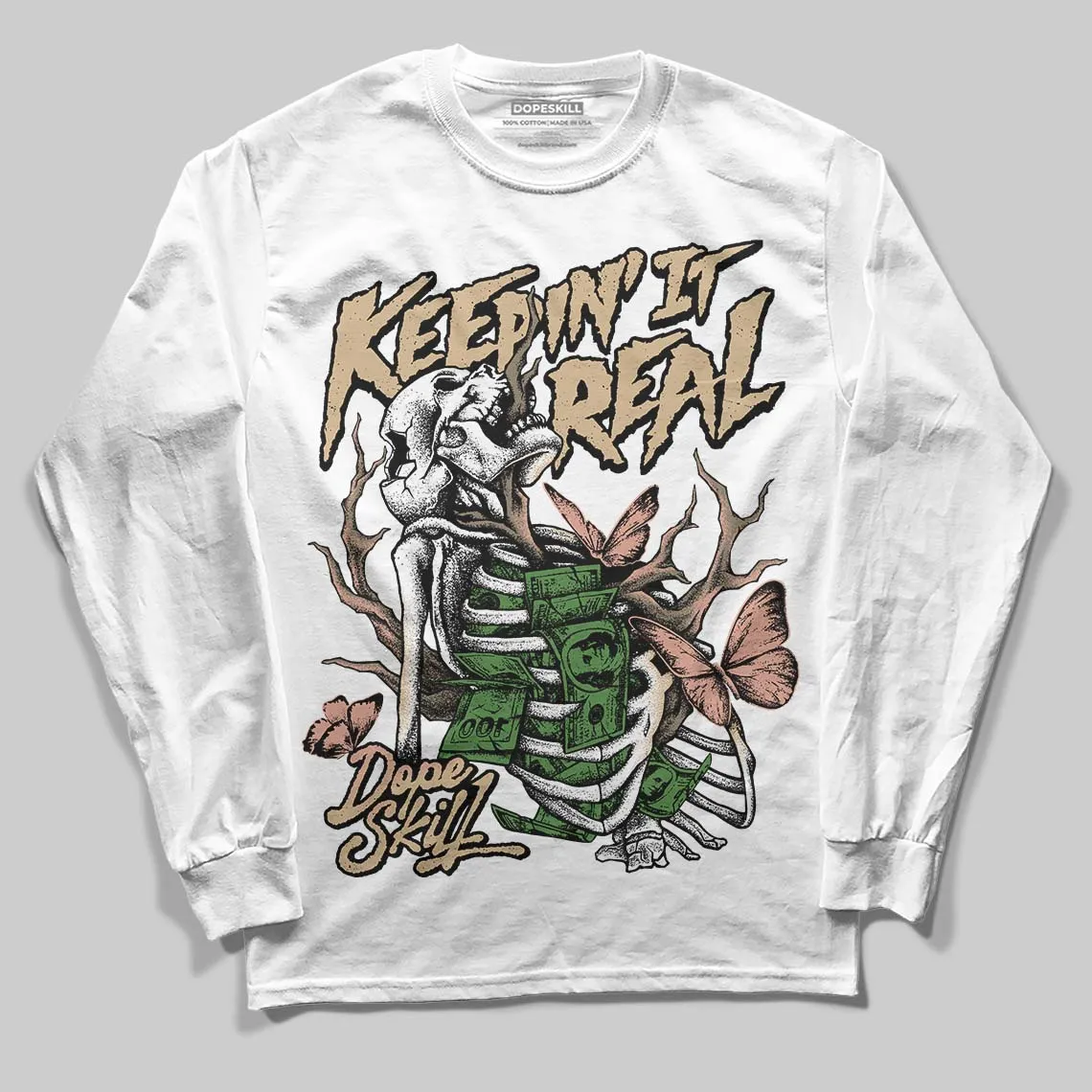 TAN Collection DopeSkill Long Sleeve T-Shirt Keepin' It Real Graphic sold by DopeSkill product image thumbnail 2
