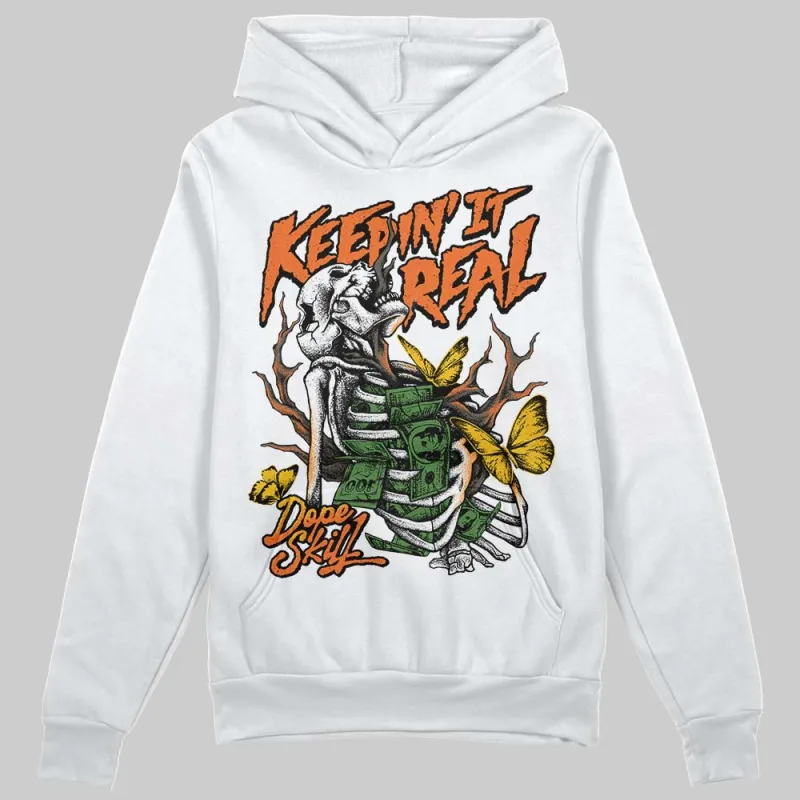 Orange Black White DopeSkill Hoodie Sweatshirt Keepin' It Real Graphic sold by DopeSkill