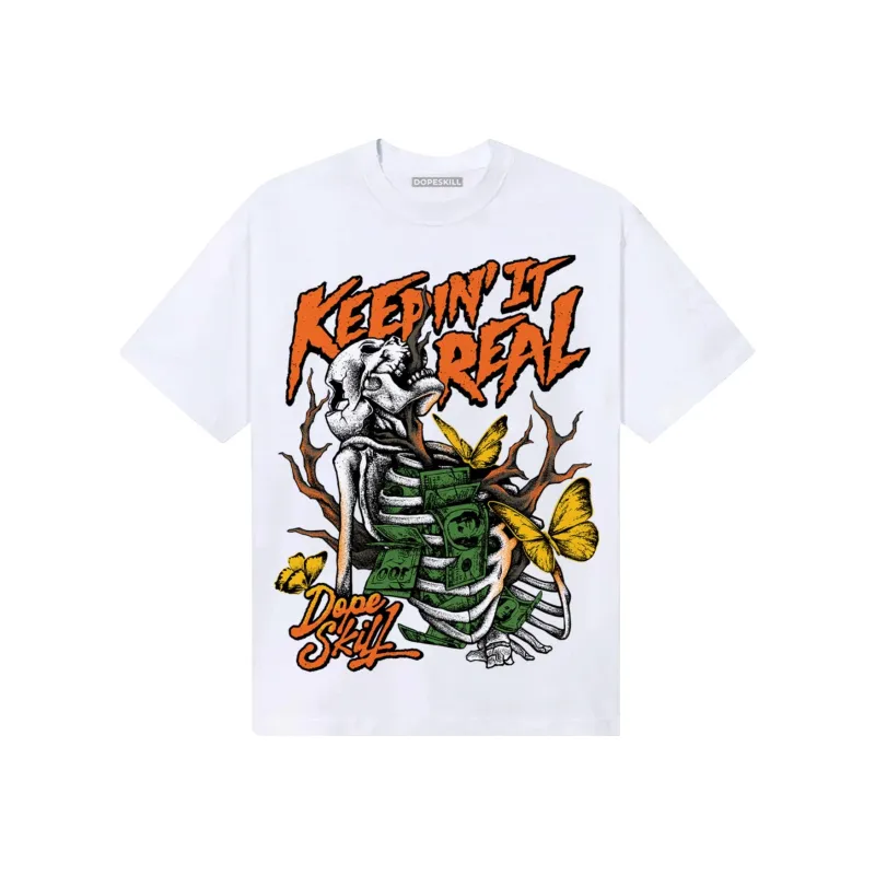 Orange Black White DopeSkill T-Shirt Keepin' It Real Graphic sold by DopeSkill