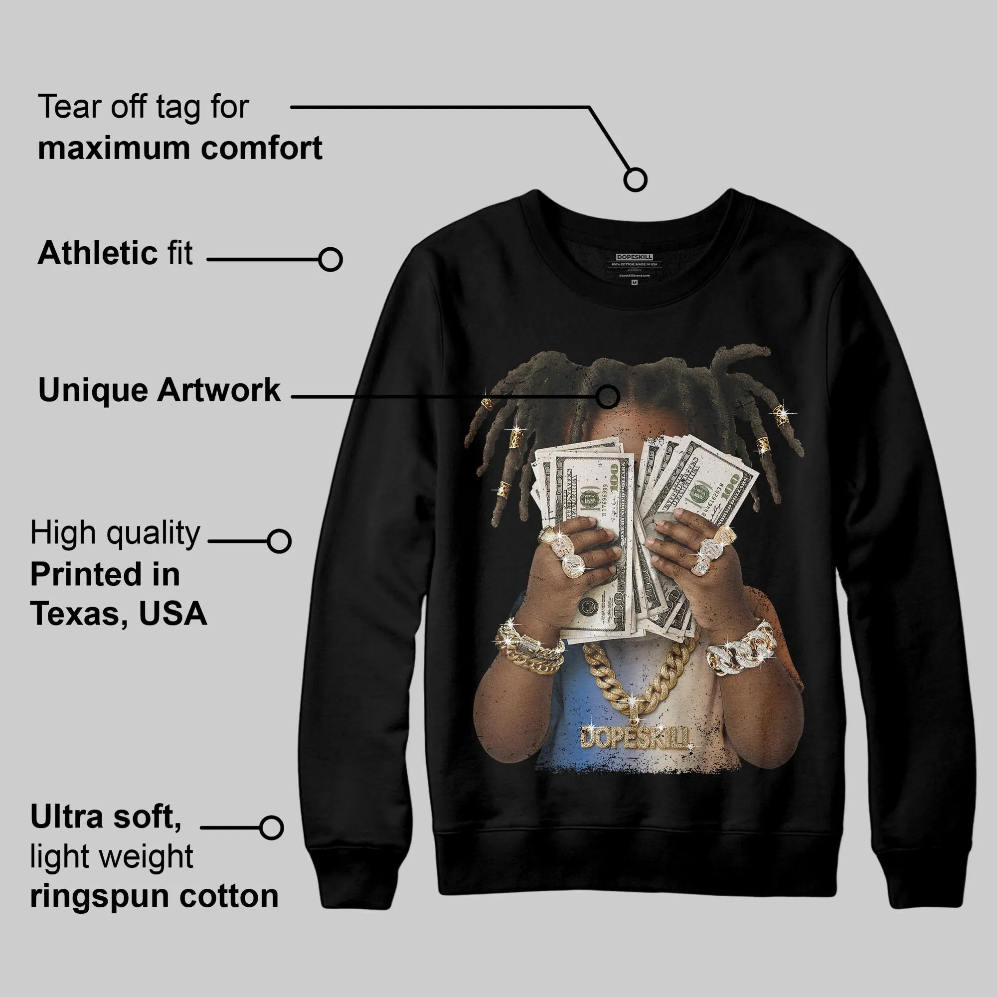 Infinite Archive x 17s DopeSkill Sweatshirt Rich Youth Graphic sold by DopeSkill product image thumbnail 3