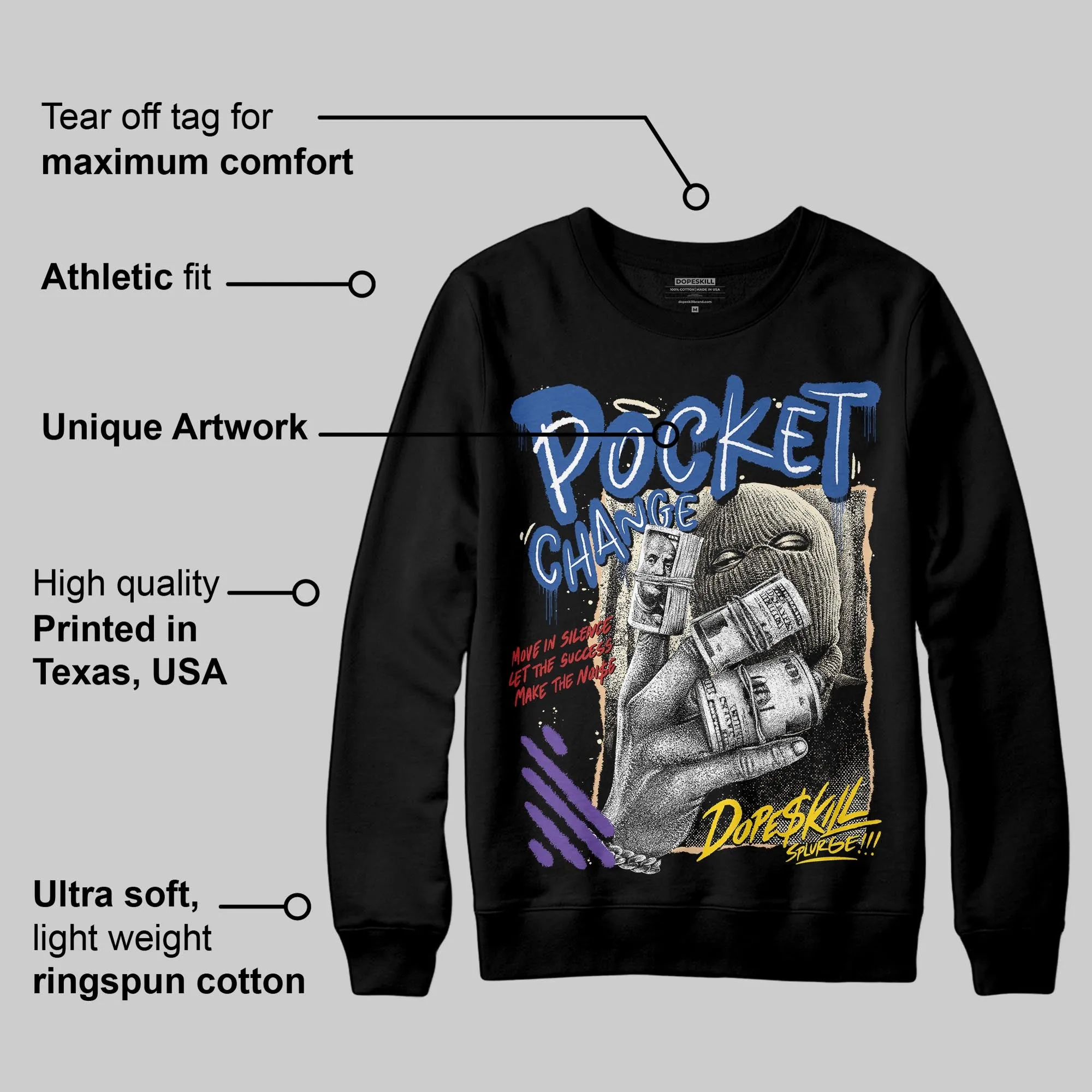Infinite Archive x 17s DopeSkill Sweatshirt Pocket Change Graphic sold by DopeSkill product image thumbnail 3