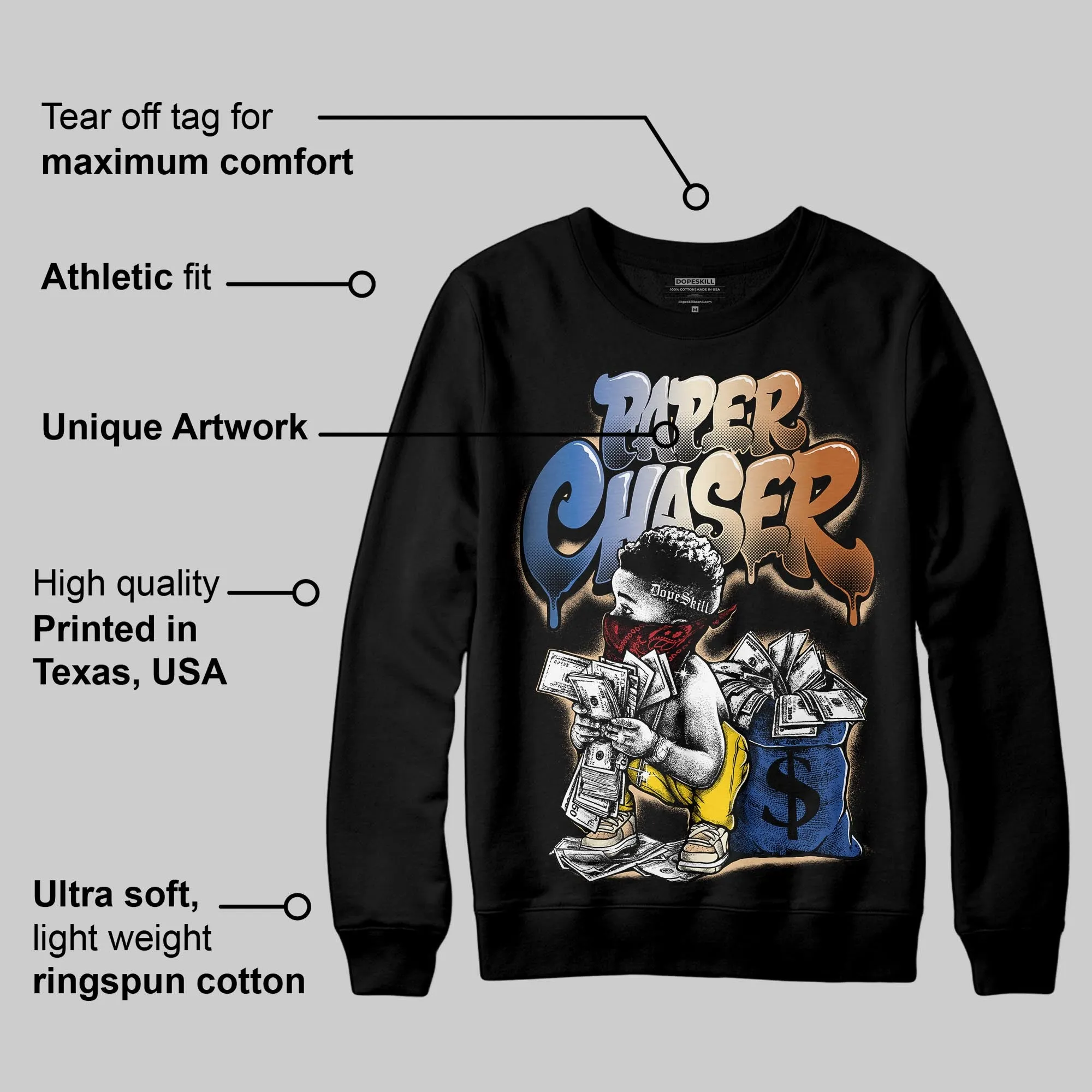 Infinite Archive x 17s DopeSkill Sweatshirt Paper Chaser Boy Graphic sold by DopeSkill product image thumbnail 3