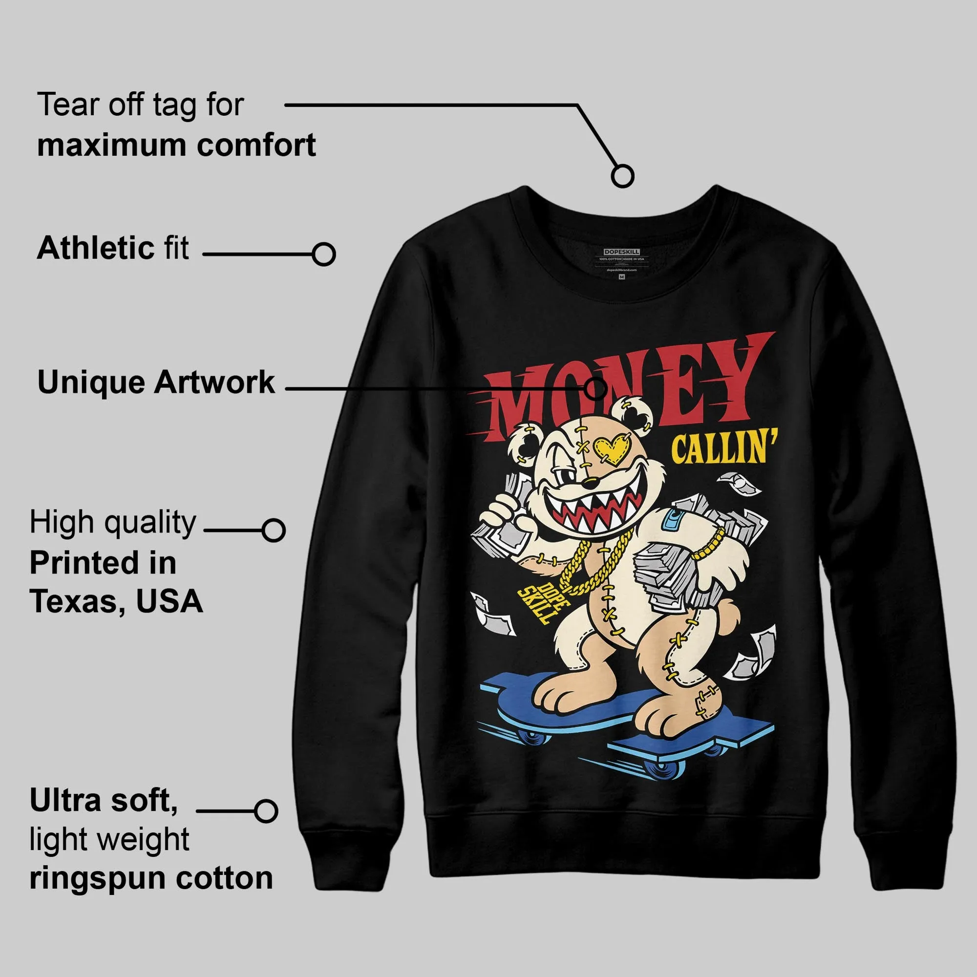 Infinite Archive x 17s DopeSkill Sweatshirt Money Callin' Graphic sold by DopeSkill product image thumbnail 3