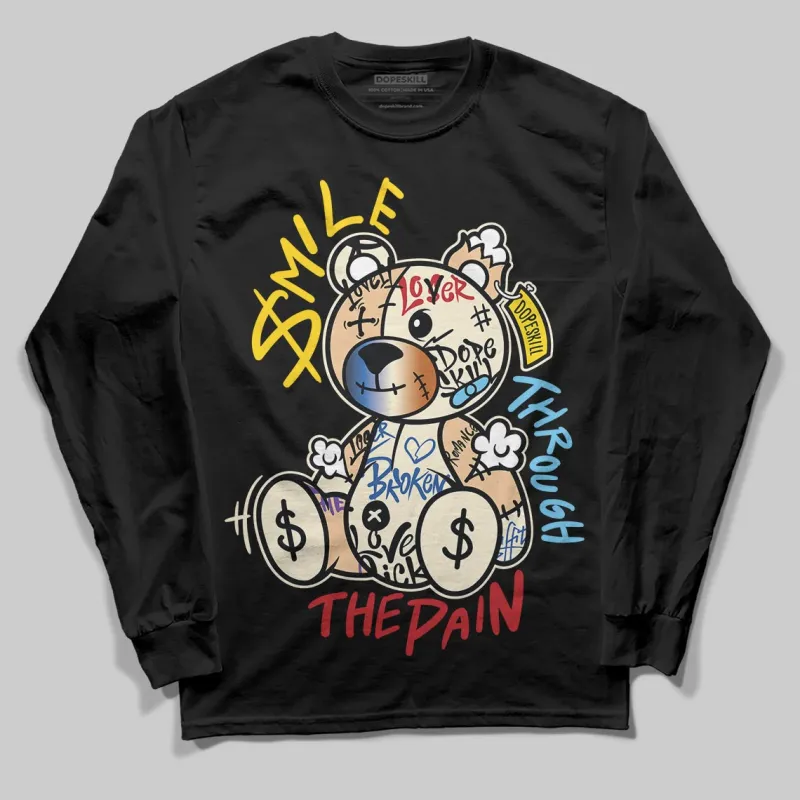 Infinite Archive x 17s DopeSkill Long Sleeve T-Shirt Smile Through The Pain Graphic sold by DopeSkill